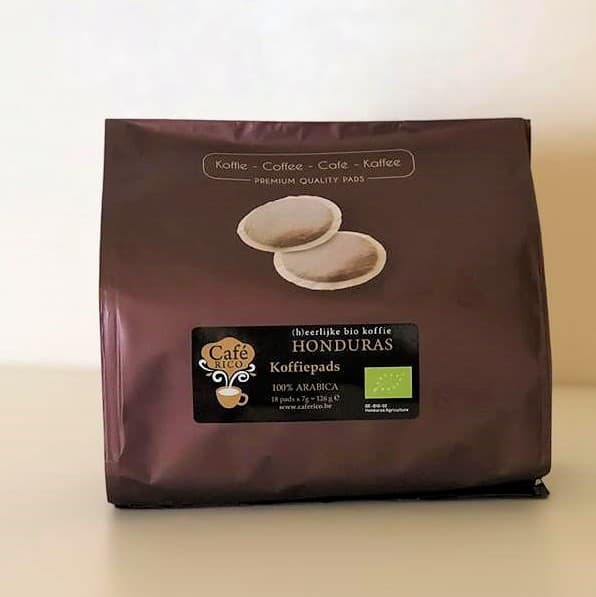 doos met 12 zakjes met koffiepads